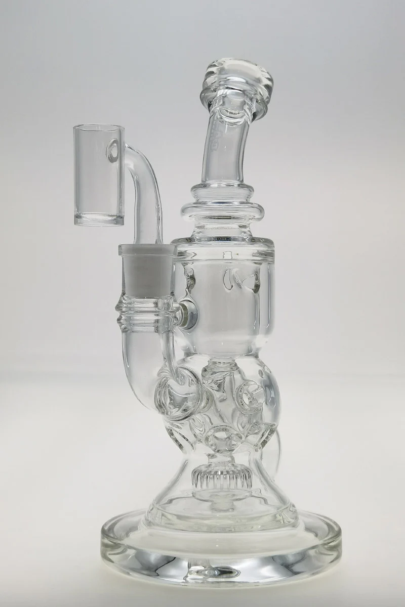 TAG - 8.5" Faberge Egg Klein Incycler (Recycler) Dab Rig w/ Super Slit Puck (14MM Female) - Image 149