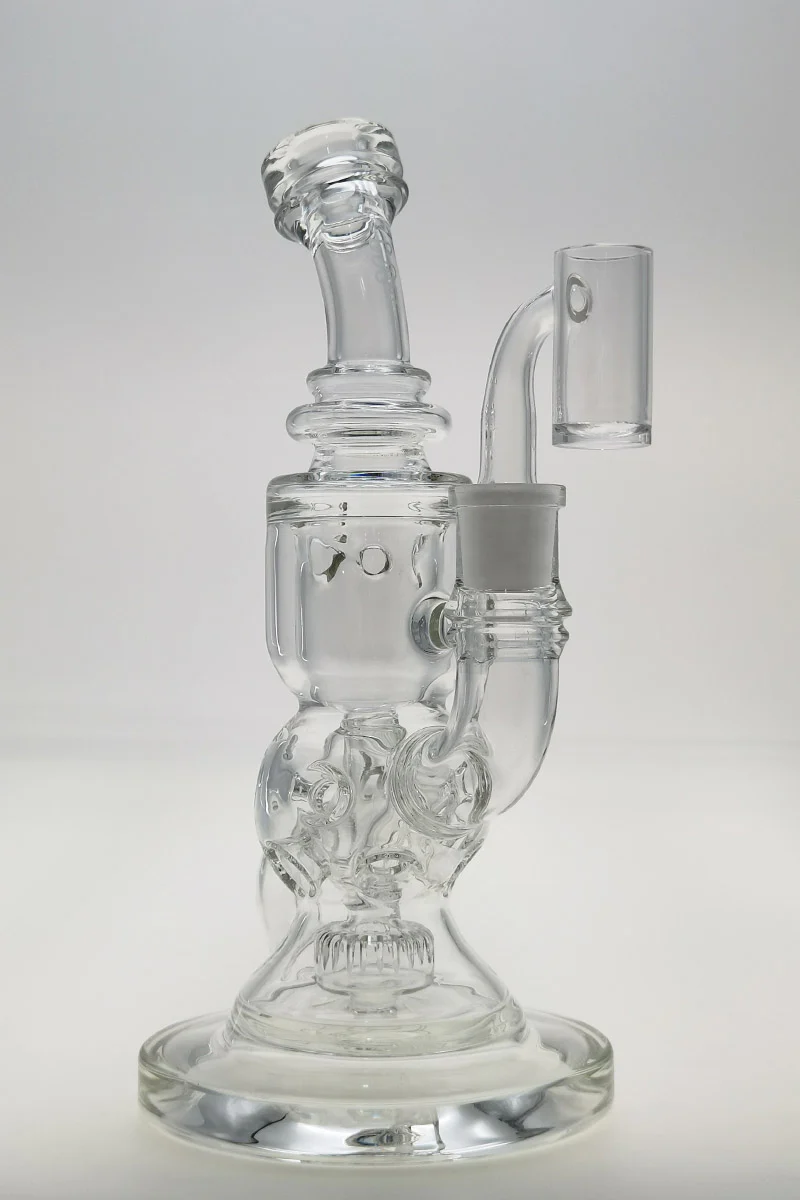 TAG - 8.5" Faberge Egg Klein Incycler (Recycler) Dab Rig w/ Super Slit Puck (14MM Female) - Image 150