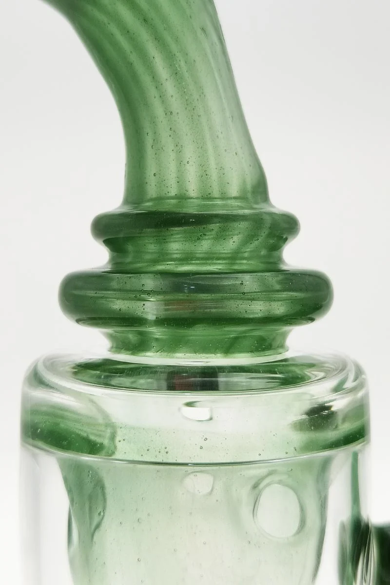 TAG - 8.5" Faberge Egg Klein Incycler (Recycler) Dab Rig w/ Super Slit Puck (14MM Female) - Image 164