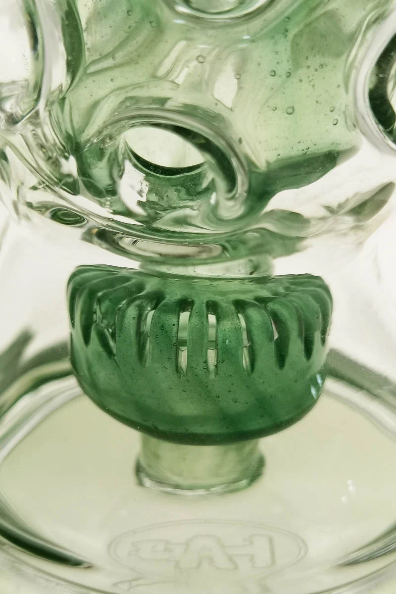 TAG - 8.5" Faberge Egg Klein Incycler (Recycler) Dab Rig w/ Super Slit Puck (14MM Female) - Image 169