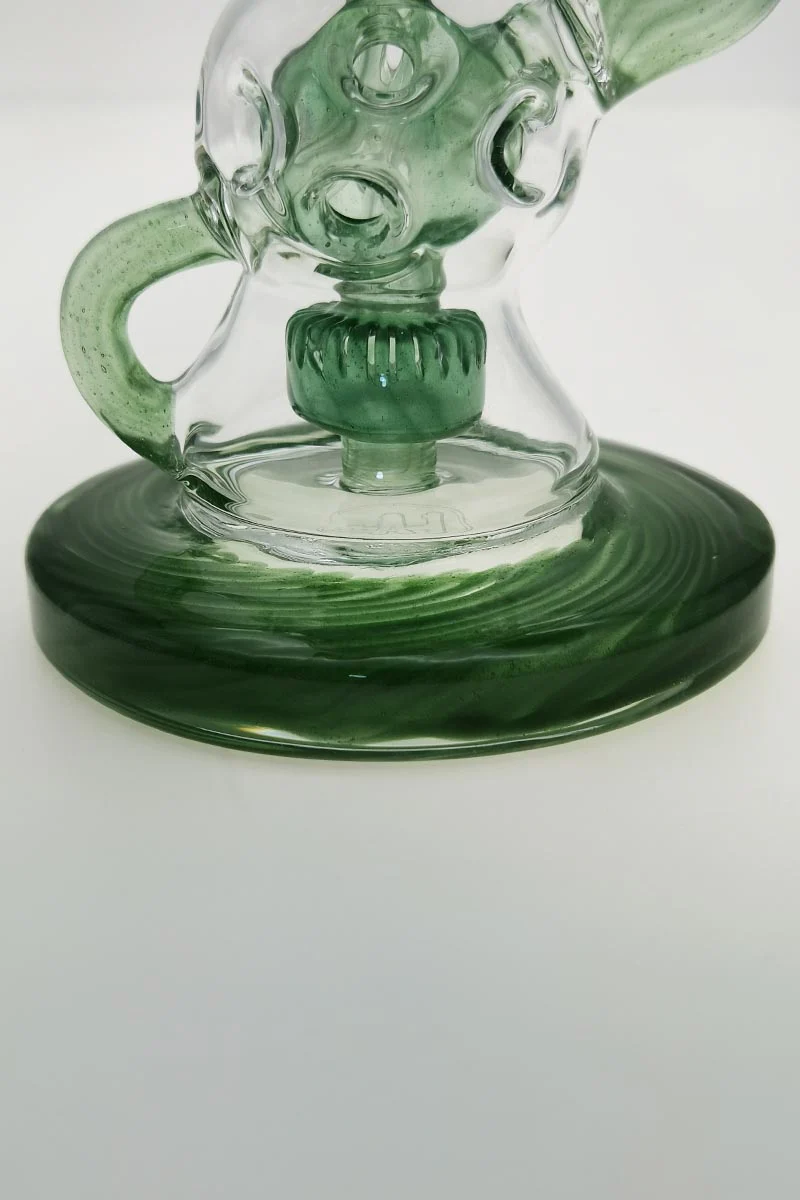 TAG - 8.5" Faberge Egg Klein Incycler (Recycler) Dab Rig w/ Super Slit Puck (14MM Female) - Image 171