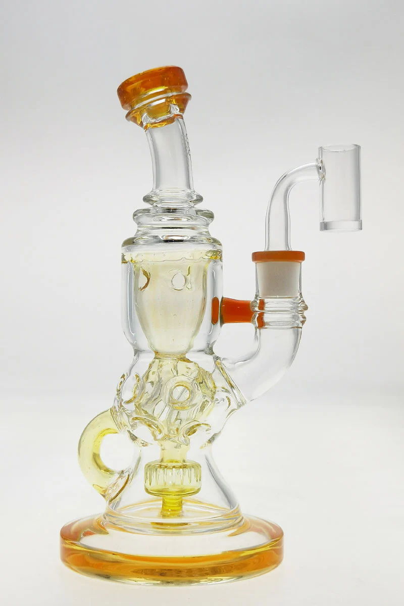 TAG - 8.5" Faberge Egg Klein Incycler (Recycler) Dab Rig w/ Super Slit Puck (14MM Female) - Image 21
