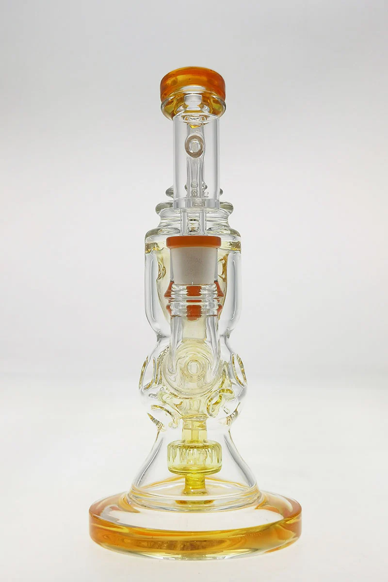 TAG - 8.5" Faberge Egg Klein Incycler (Recycler) Dab Rig w/ Super Slit Puck (14MM Female) - Image 22