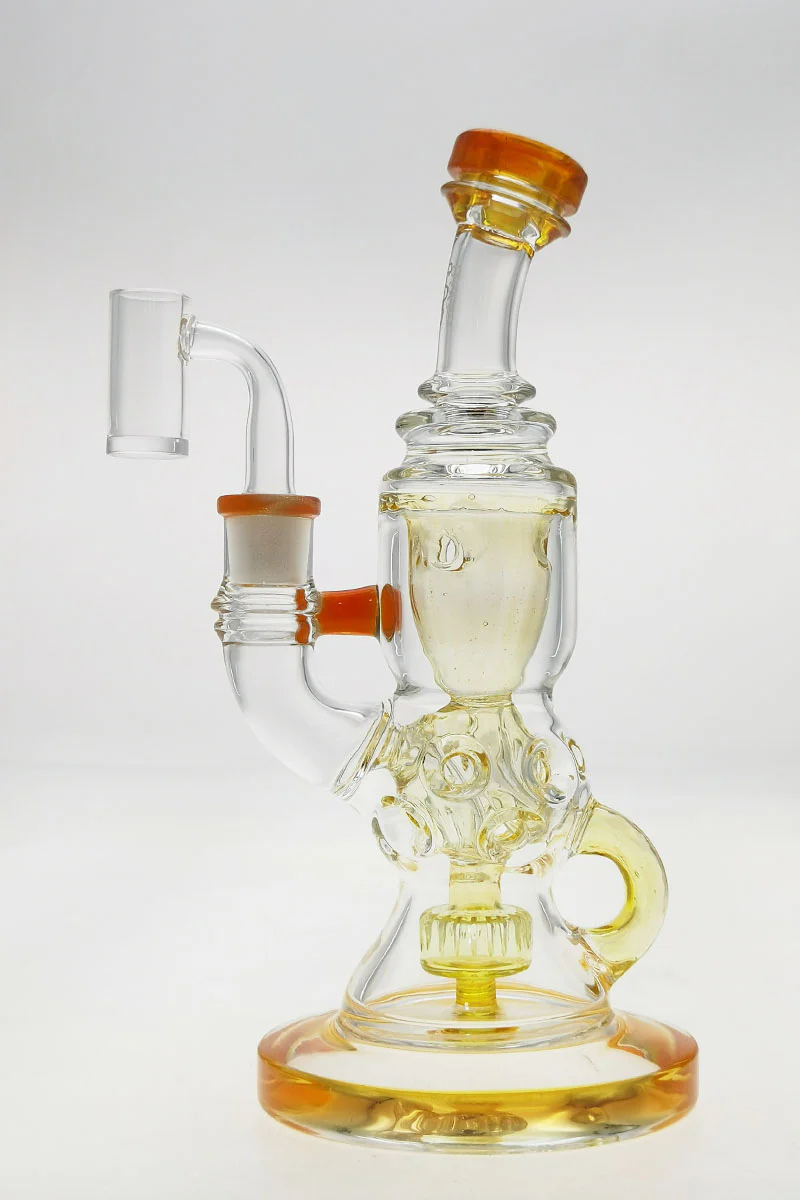 TAG - 8.5" Faberge Egg Klein Incycler (Recycler) Dab Rig w/ Super Slit Puck (14MM Female) - Image 23
