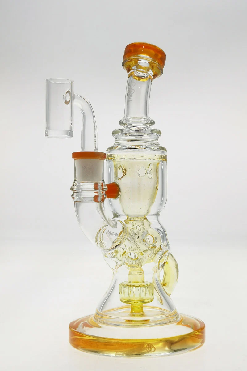 TAG - 8.5" Faberge Egg Klein Incycler (Recycler) Dab Rig w/ Super Slit Puck (14MM Female) - Image 25