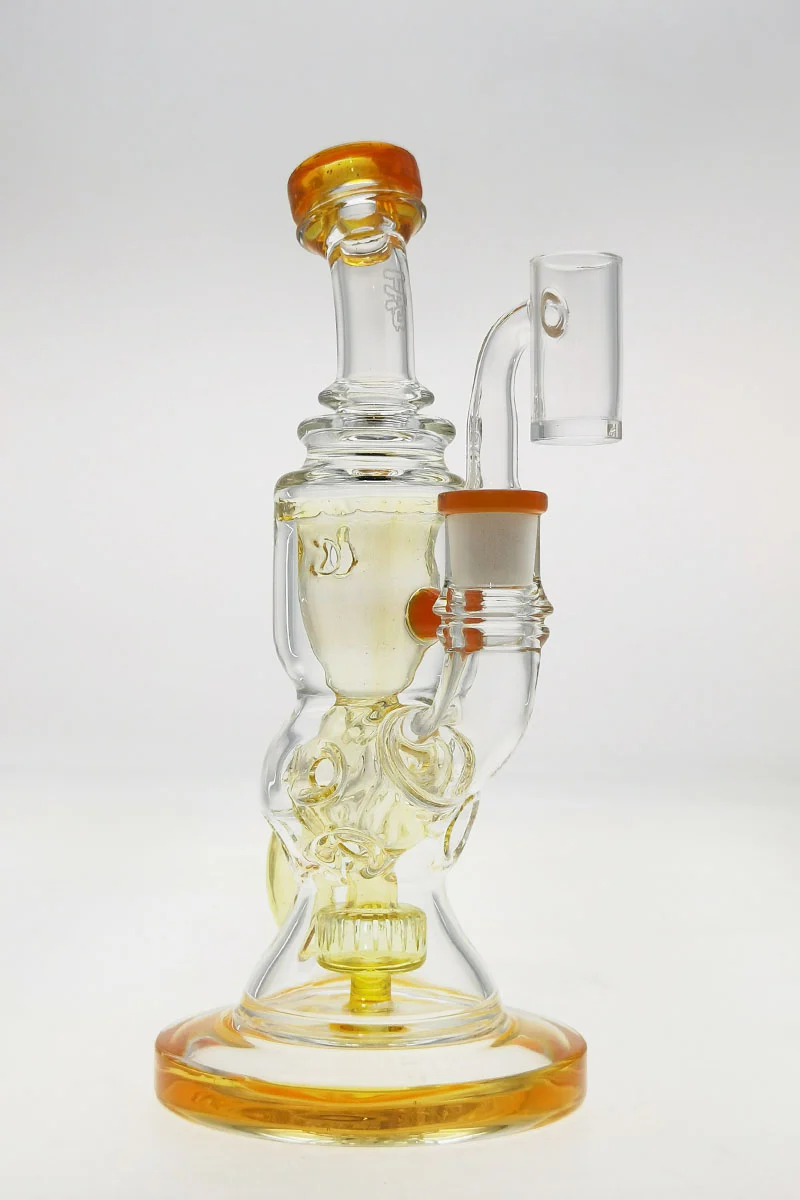 TAG - 8.5" Faberge Egg Klein Incycler (Recycler) Dab Rig w/ Super Slit Puck (14MM Female) - Image 26