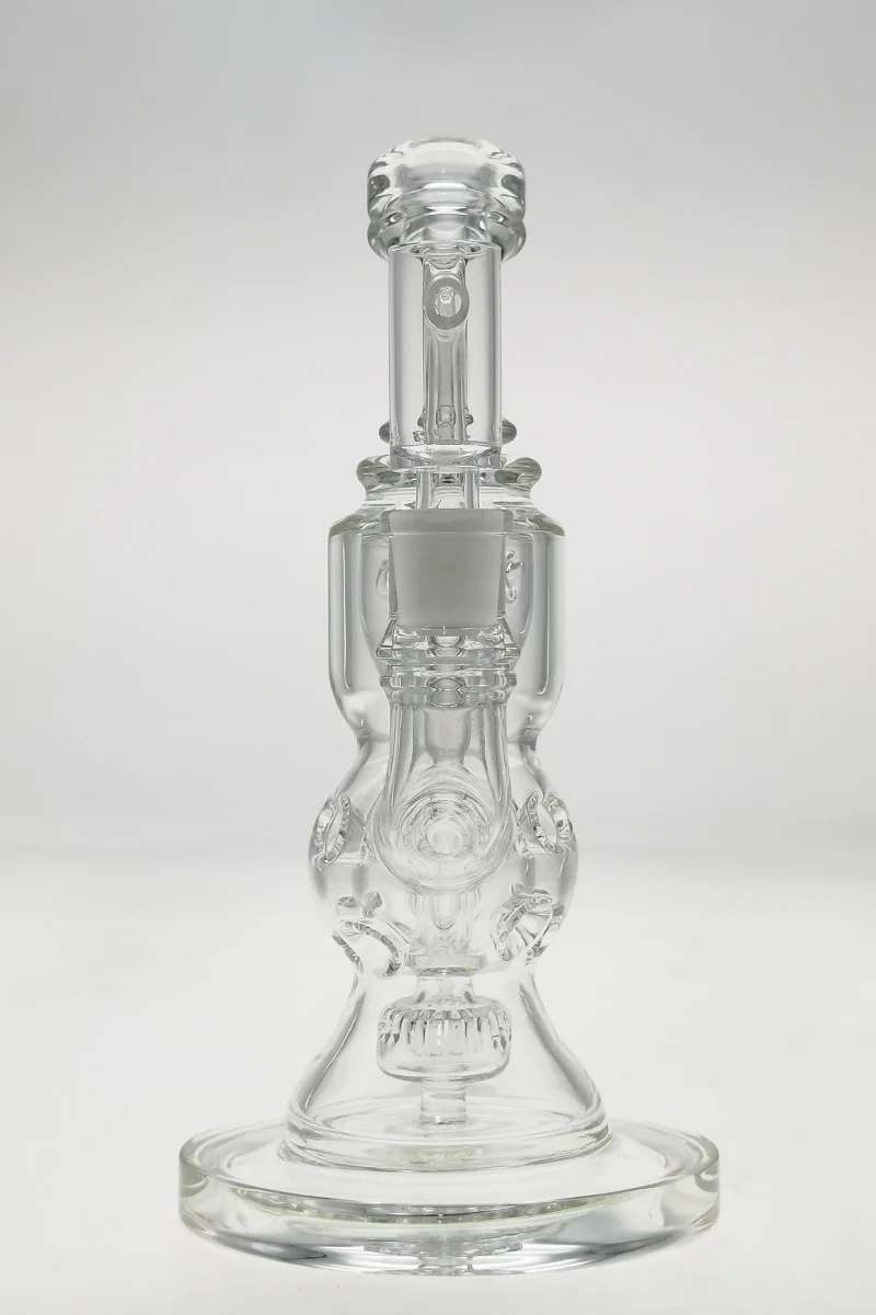 TAG - 8.5" Faberge Egg Klein Incycler (Recycler) Dab Rig w/ Super Slit Puck (14MM Female) - Image 3