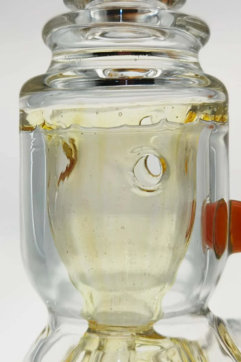 TAG - 8.5" Faberge Egg Klein Incycler (Recycler) Dab Rig w/ Super Slit Puck (14MM Female) - Image 30