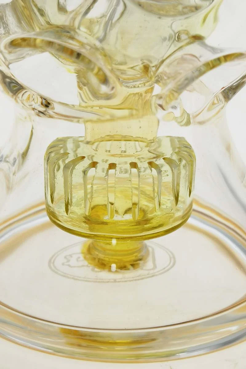 TAG - 8.5" Faberge Egg Klein Incycler (Recycler) Dab Rig w/ Super Slit Puck (14MM Female) - Image 34