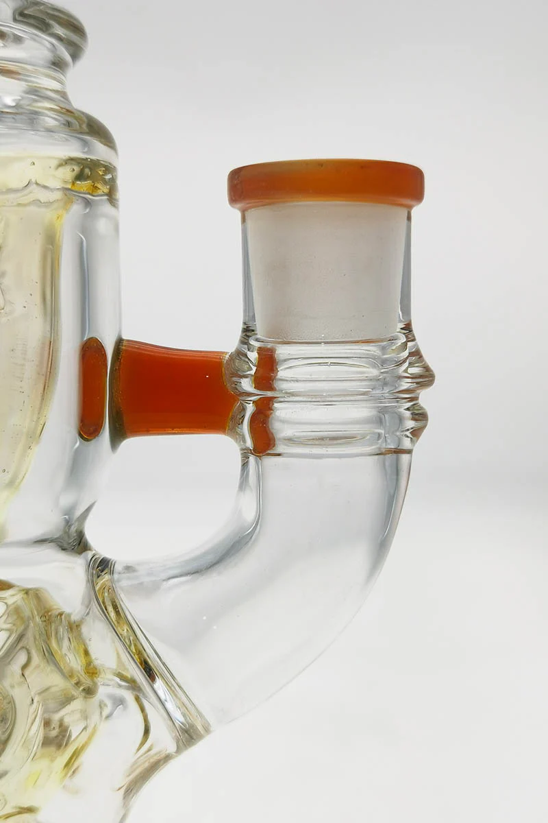 TAG - 8.5" Faberge Egg Klein Incycler (Recycler) Dab Rig w/ Super Slit Puck (14MM Female) - Image 35
