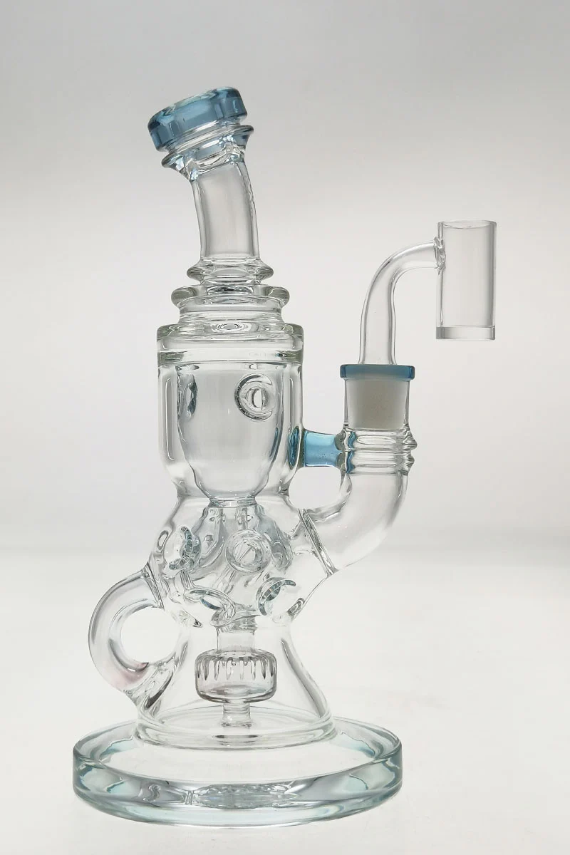 TAG - 8.5" Faberge Egg Klein Incycler (Recycler) Dab Rig w/ Super Slit Puck (14MM Female) - Image 39