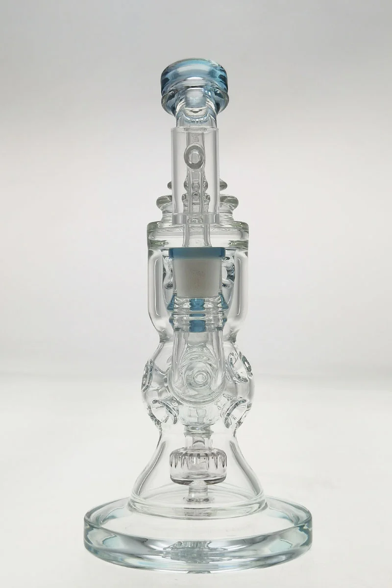 TAG - 8.5" Faberge Egg Klein Incycler (Recycler) Dab Rig w/ Super Slit Puck (14MM Female) - Image 40