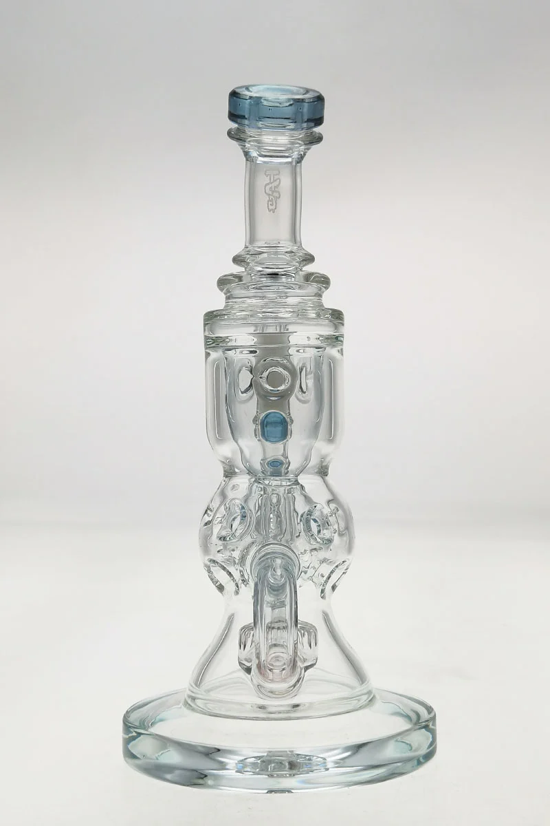 TAG - 8.5" Faberge Egg Klein Incycler (Recycler) Dab Rig w/ Super Slit Puck (14MM Female) - Image 42