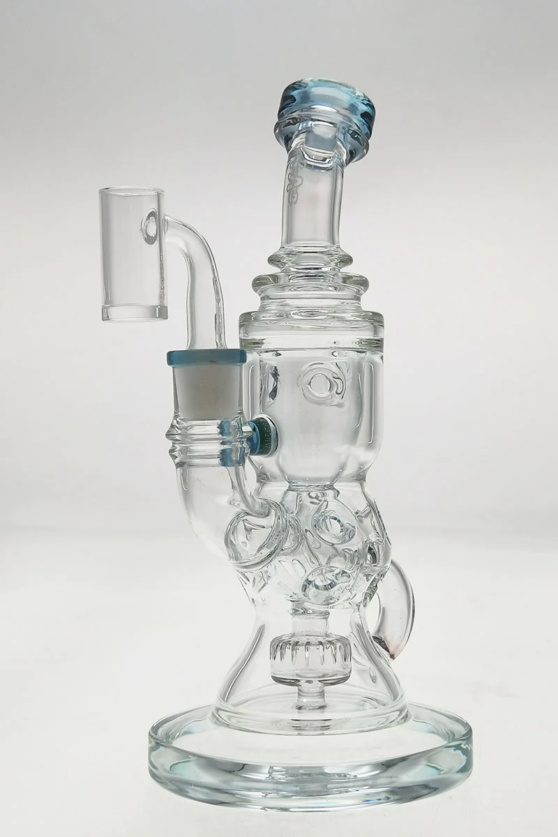 TAG - 8.5" Faberge Egg Klein Incycler (Recycler) Dab Rig w/ Super Slit Puck (14MM Female) - Image 43