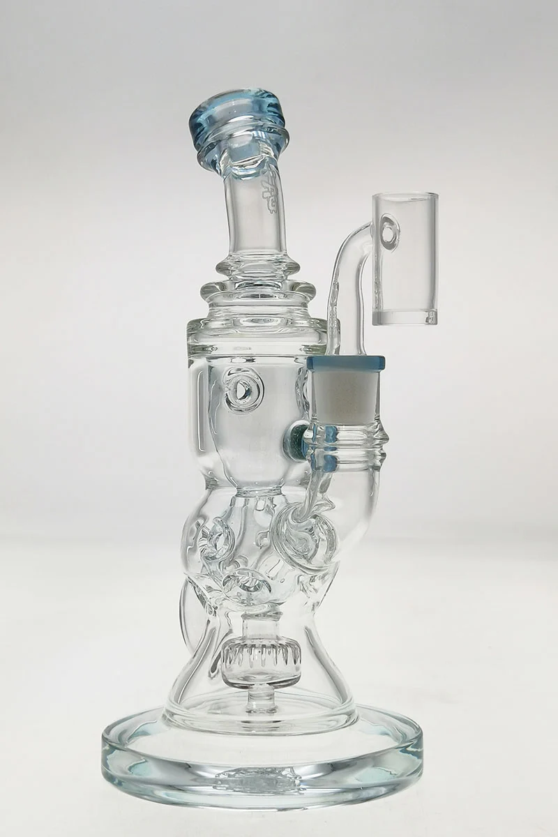 TAG - 8.5" Faberge Egg Klein Incycler (Recycler) Dab Rig w/ Super Slit Puck (14MM Female) - Image 44