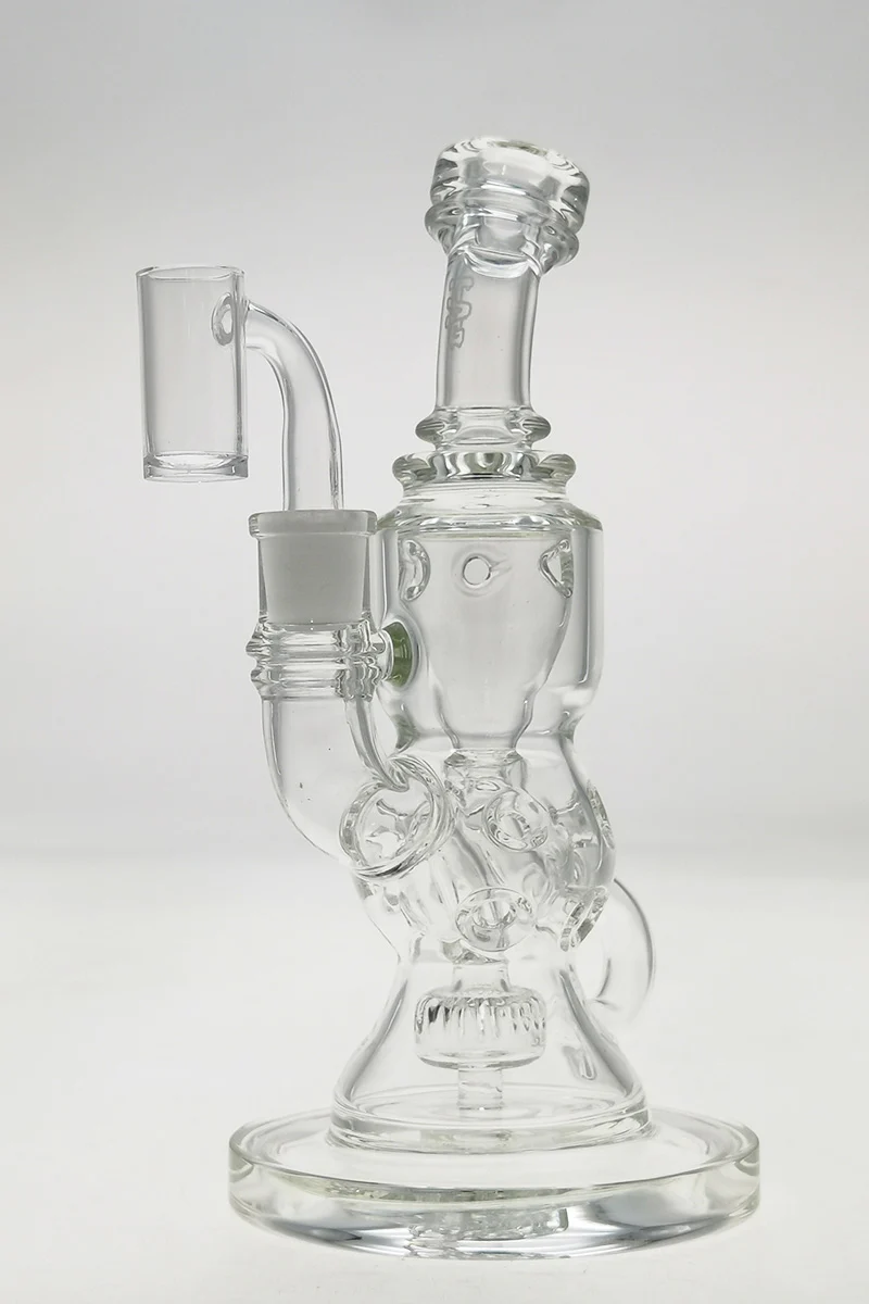 TAG - 8.5" Faberge Egg Klein Incycler (Recycler) Dab Rig w/ Super Slit Puck (14MM Female) - Image 6