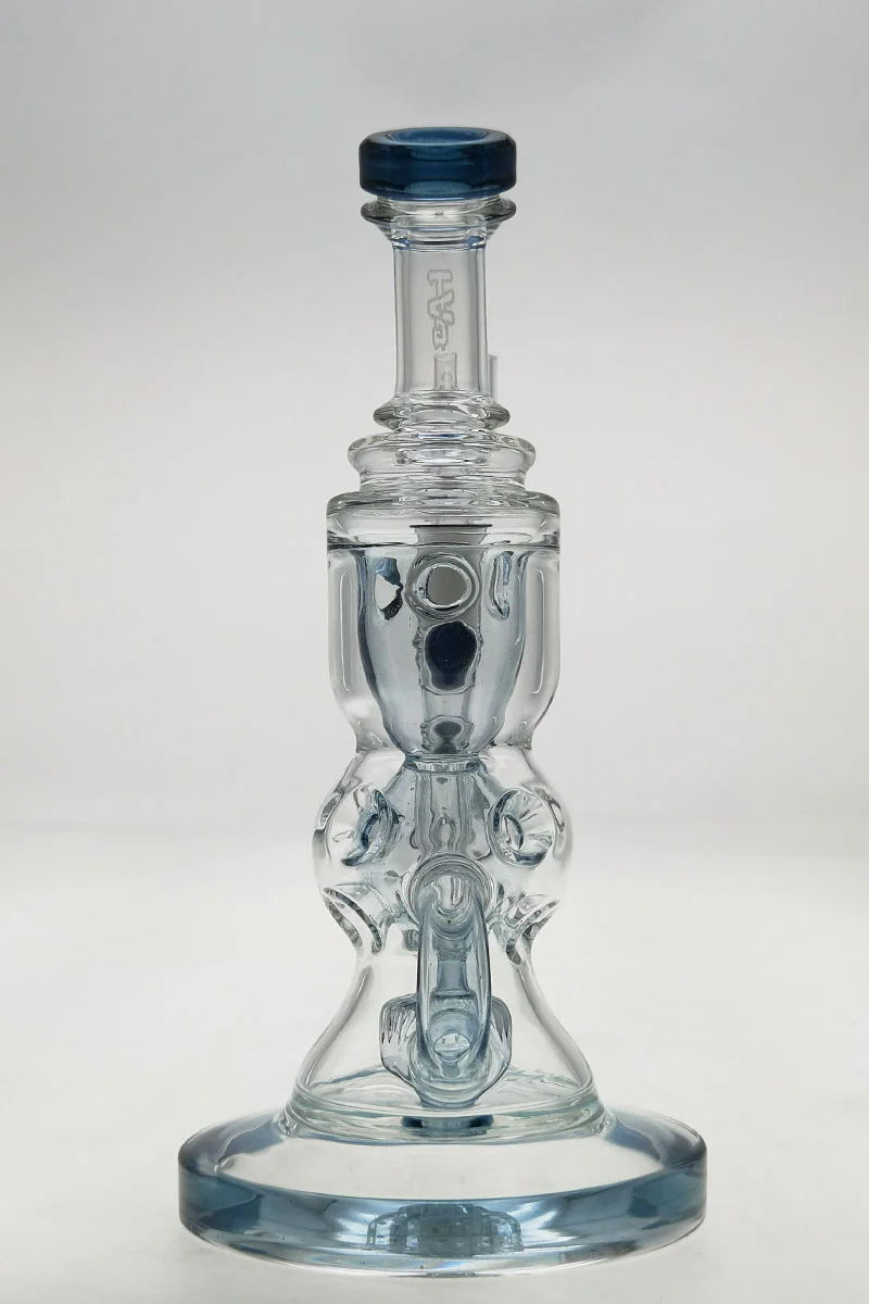 TAG - 8.5" Faberge Egg Klein Incycler (Recycler) Dab Rig w/ Super Slit Puck (14MM Female) - Image 60