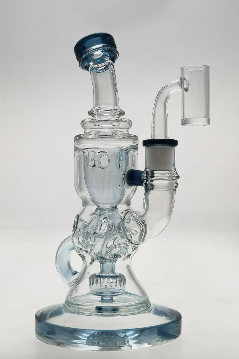 TAG - 8.5" Faberge Egg Klein Incycler (Recycler) Dab Rig w/ Super Slit Puck (14MM Female) - Image 61