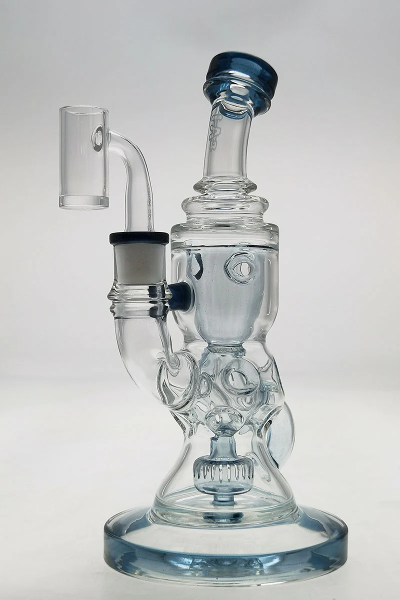 TAG - 8.5" Faberge Egg Klein Incycler (Recycler) Dab Rig w/ Super Slit Puck (14MM Female) - Image 62