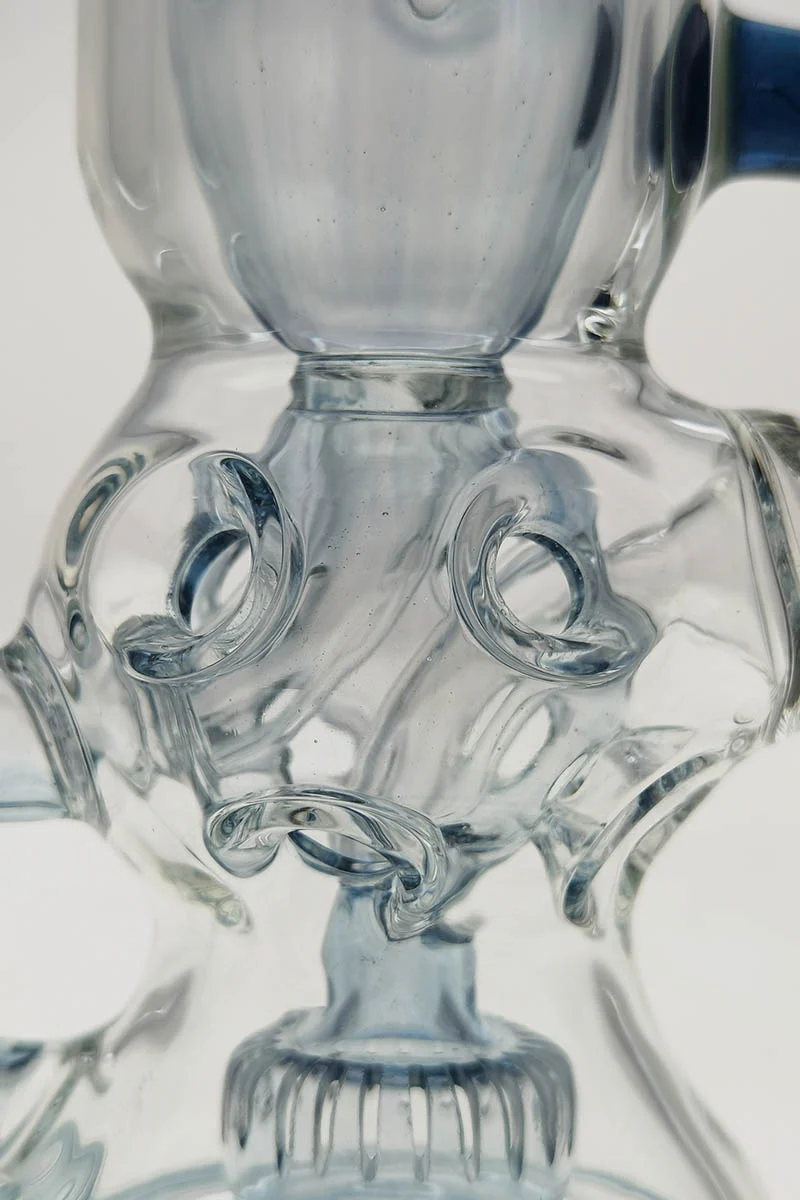 TAG - 8.5" Faberge Egg Klein Incycler (Recycler) Dab Rig w/ Super Slit Puck (14MM Female) - Image 67