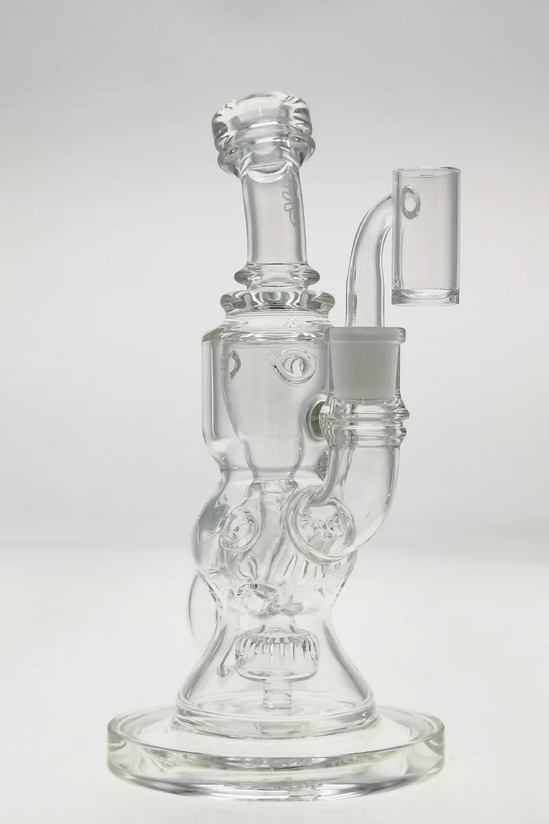 TAG - 8.5" Faberge Egg Klein Incycler (Recycler) Dab Rig w/ Super Slit Puck (14MM Female) - Image 7