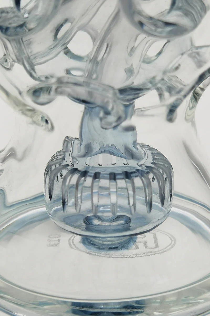 TAG - 8.5" Faberge Egg Klein Incycler (Recycler) Dab Rig w/ Super Slit Puck (14MM Female) - Image 70