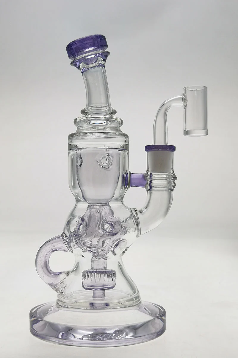TAG - 8.5" Faberge Egg Klein Incycler (Recycler) Dab Rig w/ Super Slit Puck (14MM Female) - Image 75