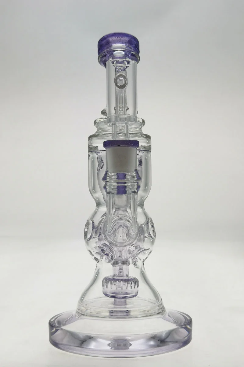 TAG - 8.5" Faberge Egg Klein Incycler (Recycler) Dab Rig w/ Super Slit Puck (14MM Female) - Image 76