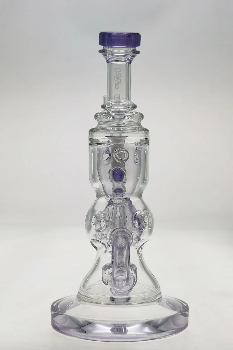 TAG - 8.5" Faberge Egg Klein Incycler (Recycler) Dab Rig w/ Super Slit Puck (14MM Female) - Image 78
