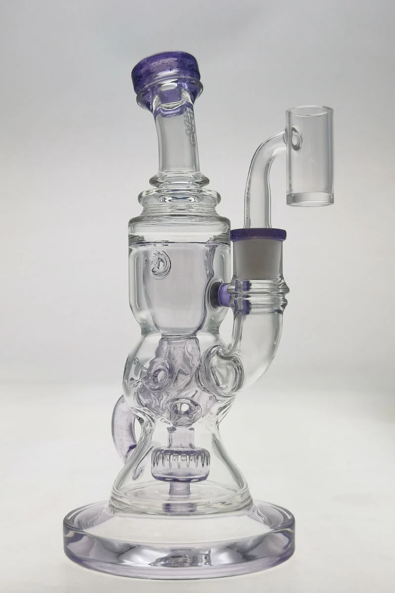 TAG - 8.5" Faberge Egg Klein Incycler (Recycler) Dab Rig w/ Super Slit Puck (14MM Female) - Image 80