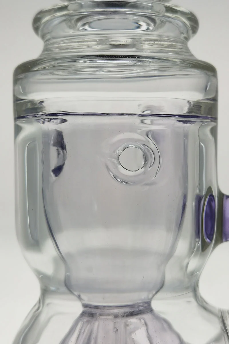 TAG - 8.5" Faberge Egg Klein Incycler (Recycler) Dab Rig w/ Super Slit Puck (14MM Female) - Image 84