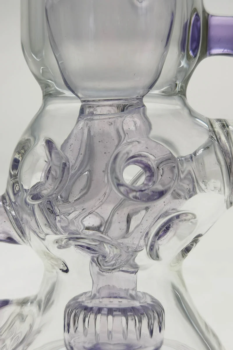TAG - 8.5" Faberge Egg Klein Incycler (Recycler) Dab Rig w/ Super Slit Puck (14MM Female) - Image 85