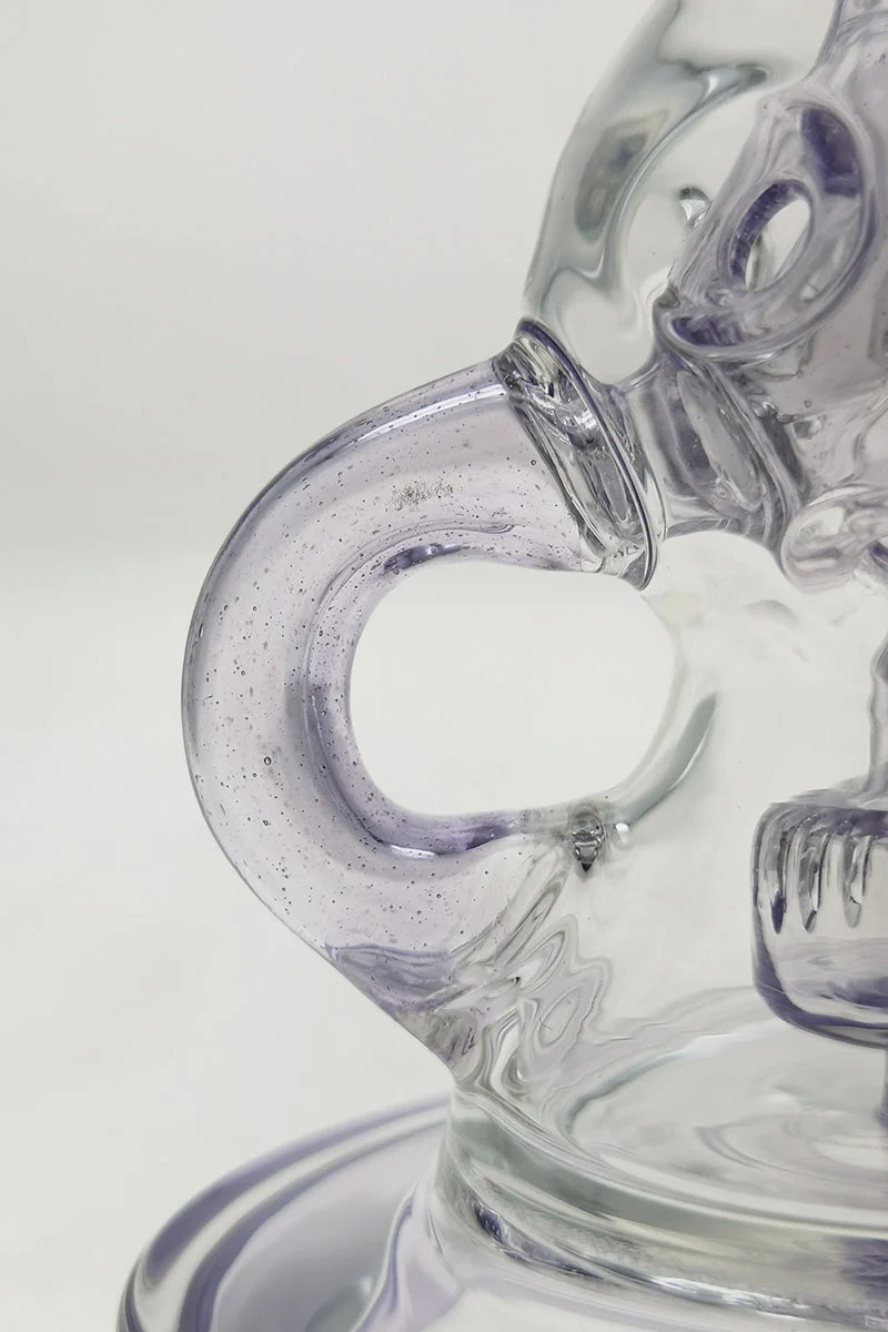 TAG - 8.5" Faberge Egg Klein Incycler (Recycler) Dab Rig w/ Super Slit Puck (14MM Female) - Image 86