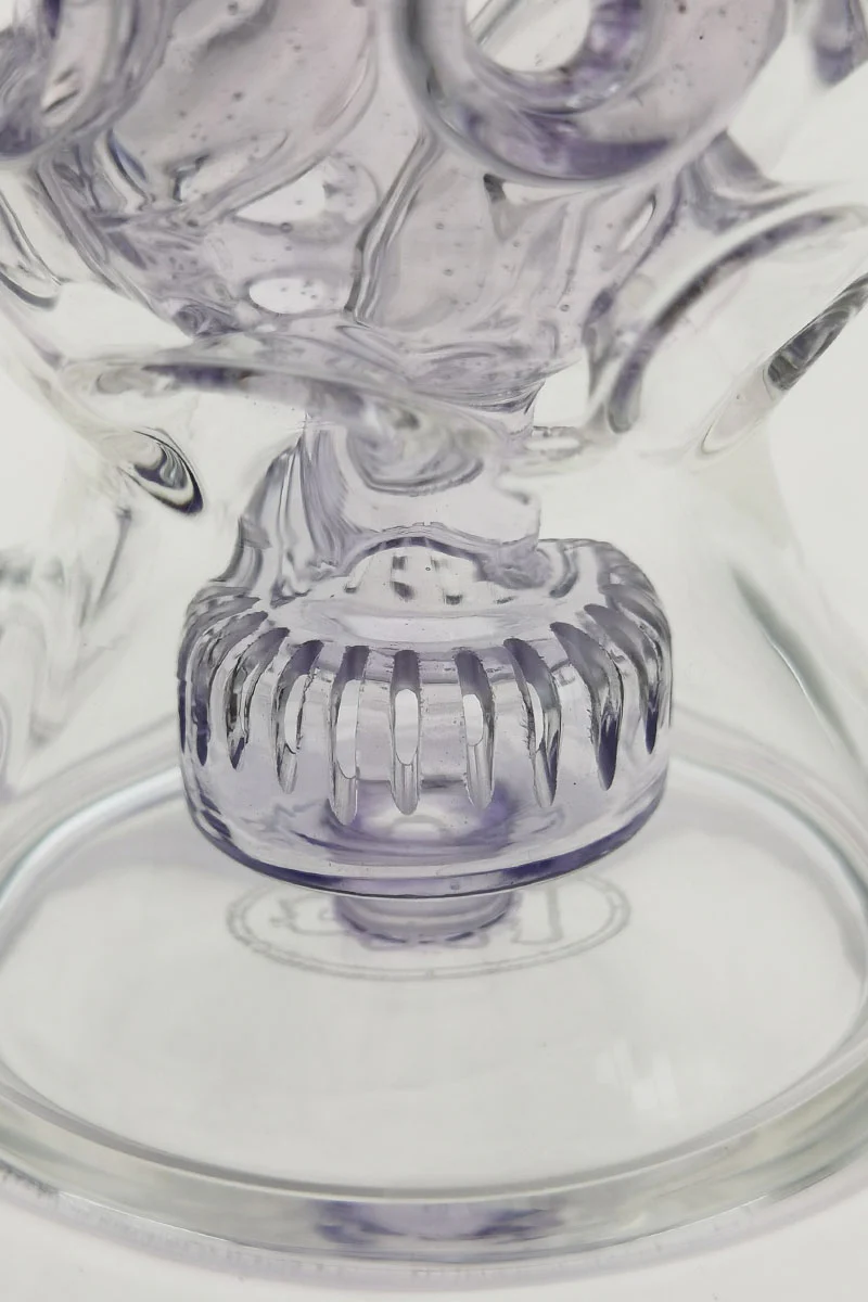 TAG - 8.5" Faberge Egg Klein Incycler (Recycler) Dab Rig w/ Super Slit Puck (14MM Female) - Image 88