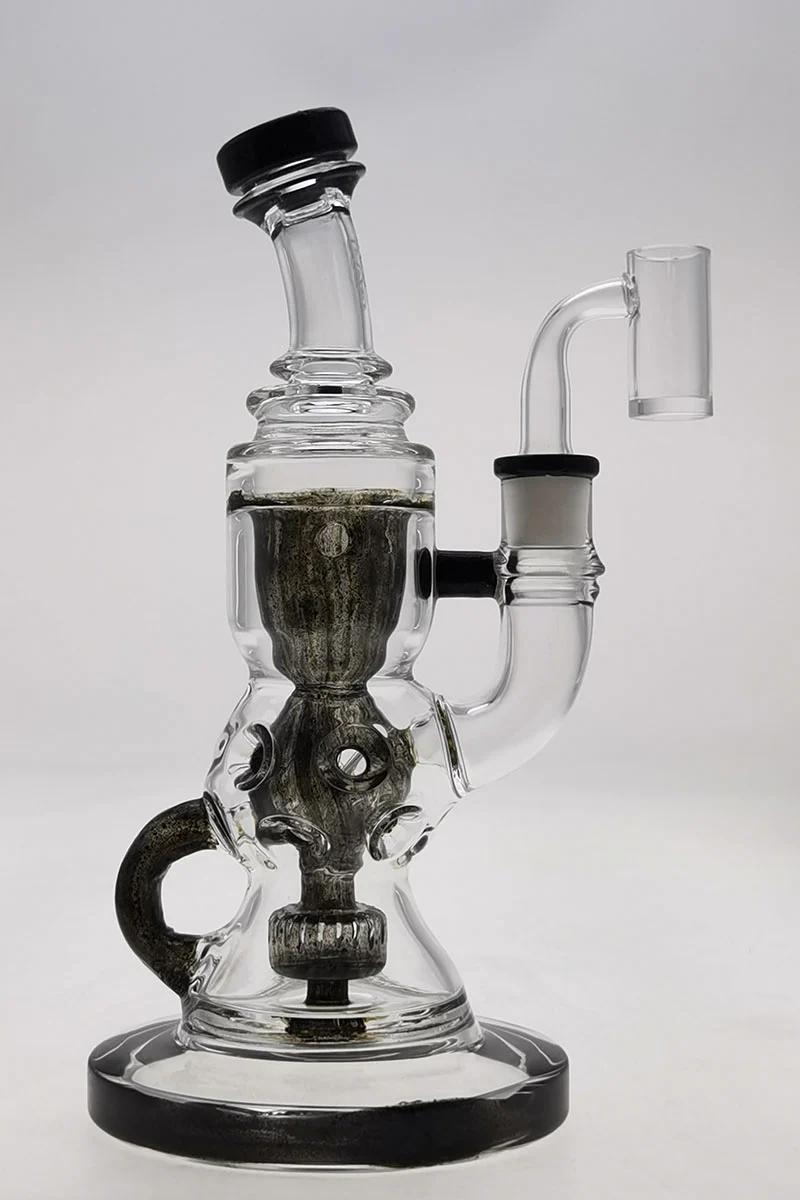 TAG - 8.5" Faberge Egg Klein Incycler (Recycler) Dab Rig w/ Super Slit Puck (14MM Female) - Image 93