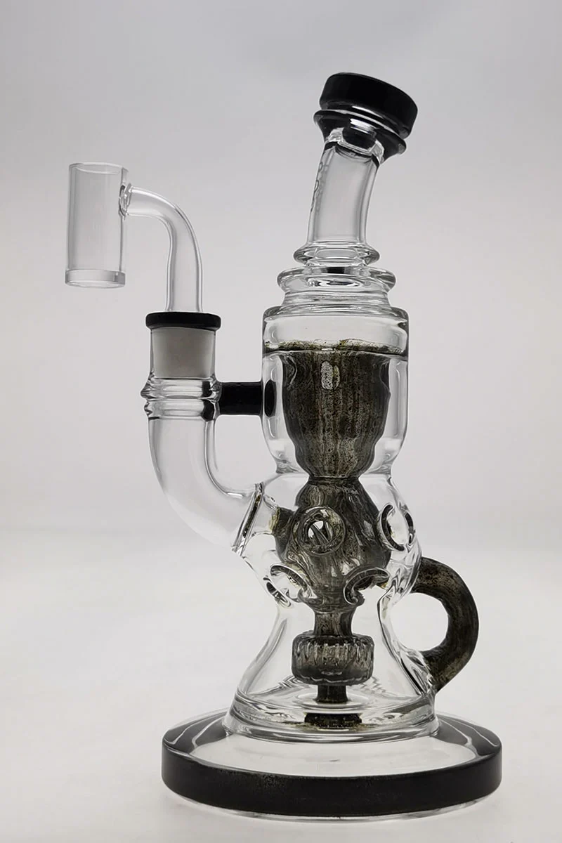 TAG - 8.5" Faberge Egg Klein Incycler (Recycler) Dab Rig w/ Super Slit Puck (14MM Female) - Image 95