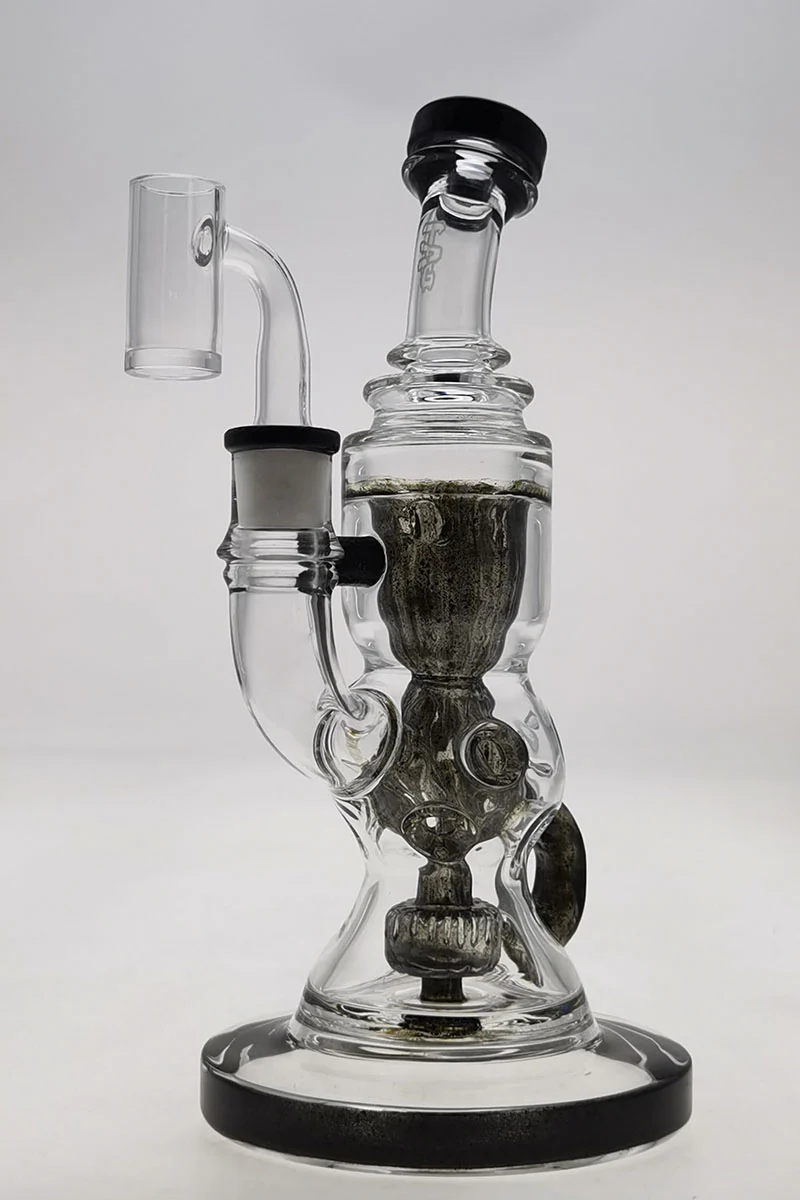 TAG - 8.5" Faberge Egg Klein Incycler (Recycler) Dab Rig w/ Super Slit Puck (14MM Female) - Image 97