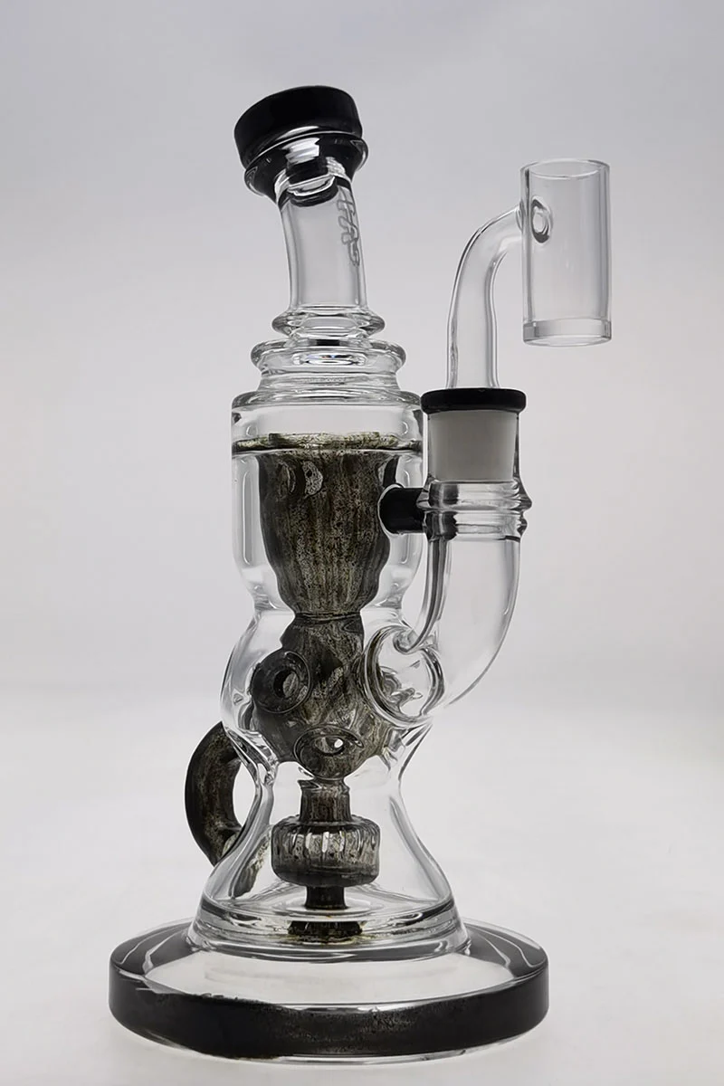 TAG - 8.5" Faberge Egg Klein Incycler (Recycler) Dab Rig w/ Super Slit Puck (14MM Female) - Image 98