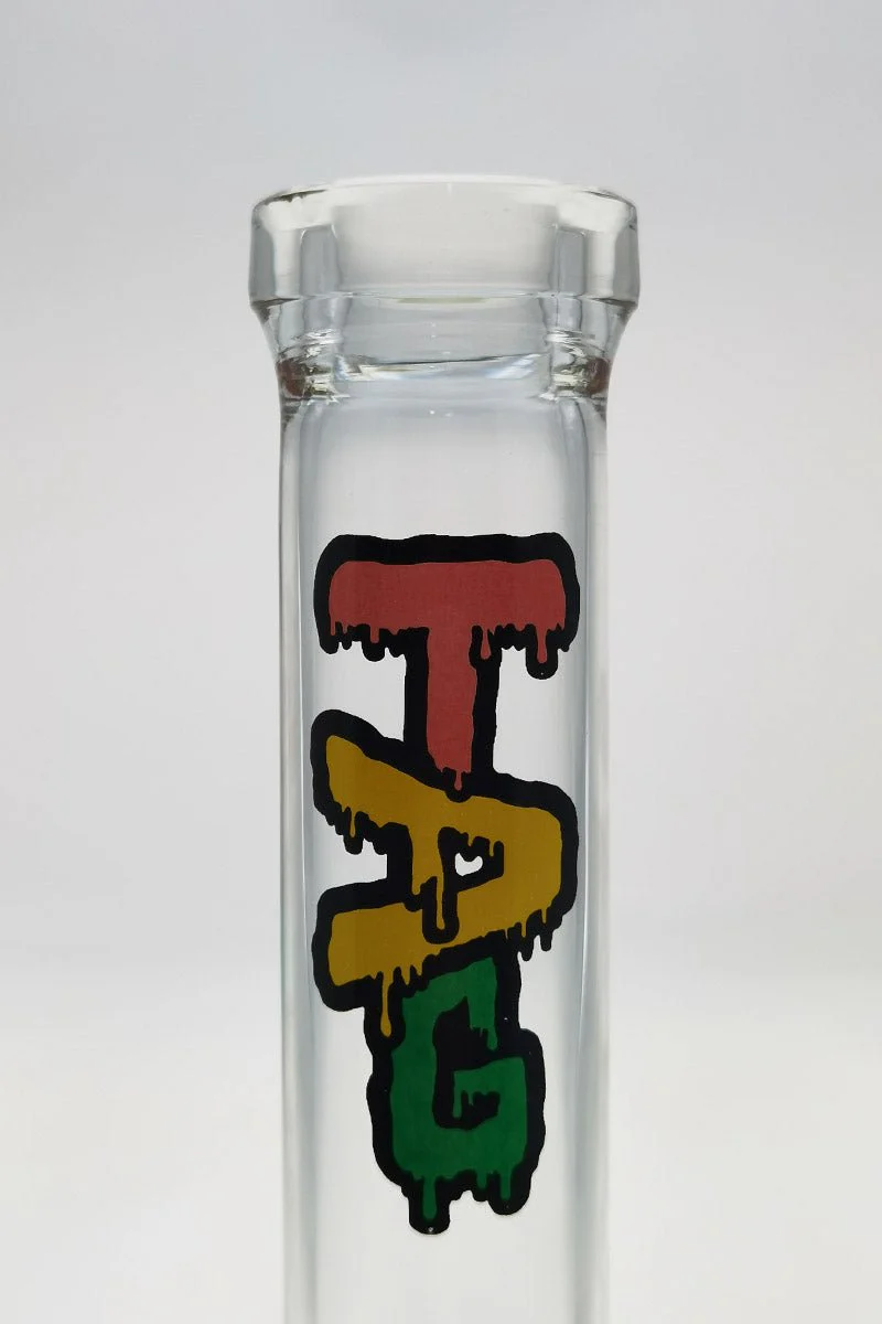 TAG - 10" Beaker Bong 38x4MM - 18/14MM Downstem (3.75") - Image 5