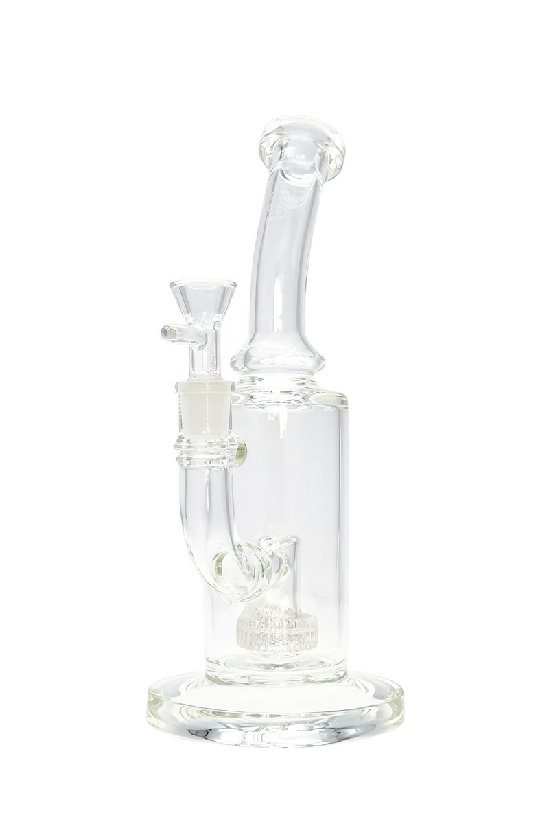 TAG - 10" Bent Neck Matrix Diffuser Dab Rig Bong 65x5MM (14MM Female)