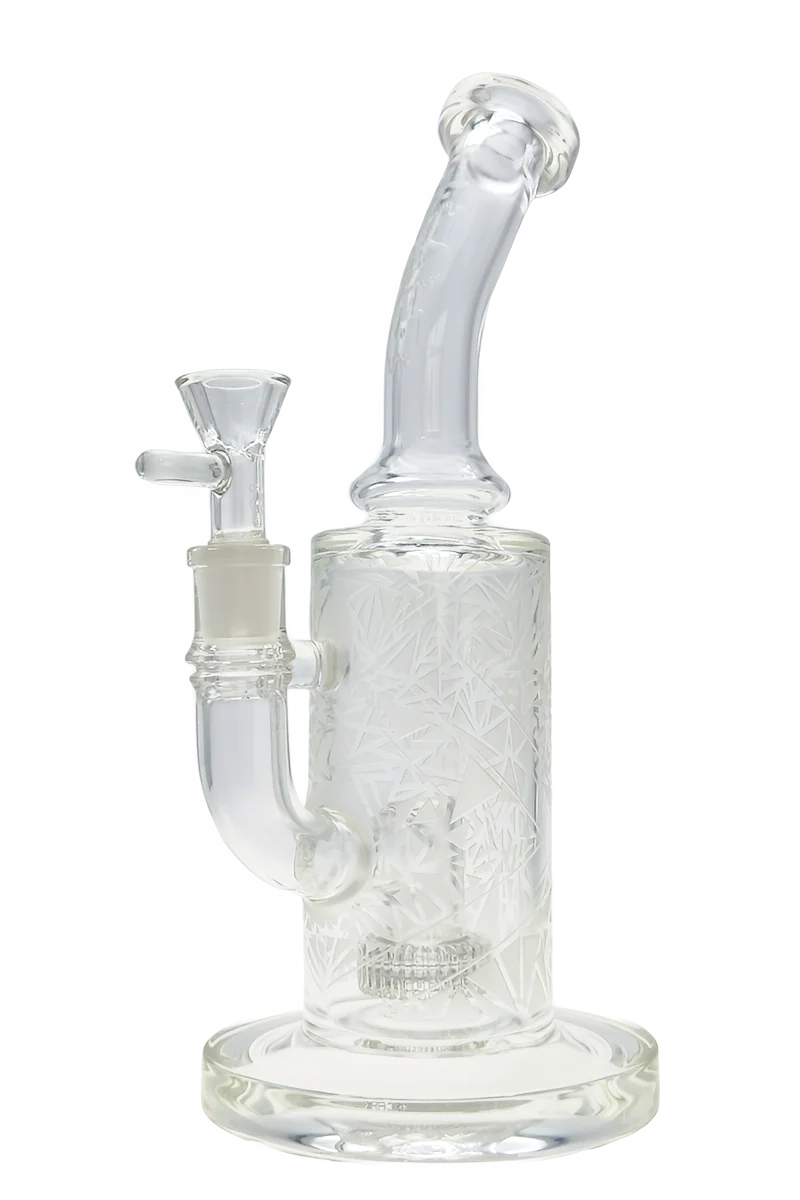 TAG - 10" Bent Neck Matrix Diffuser Dab Rig Bong 65x5MM (14MM Female) - Image 12