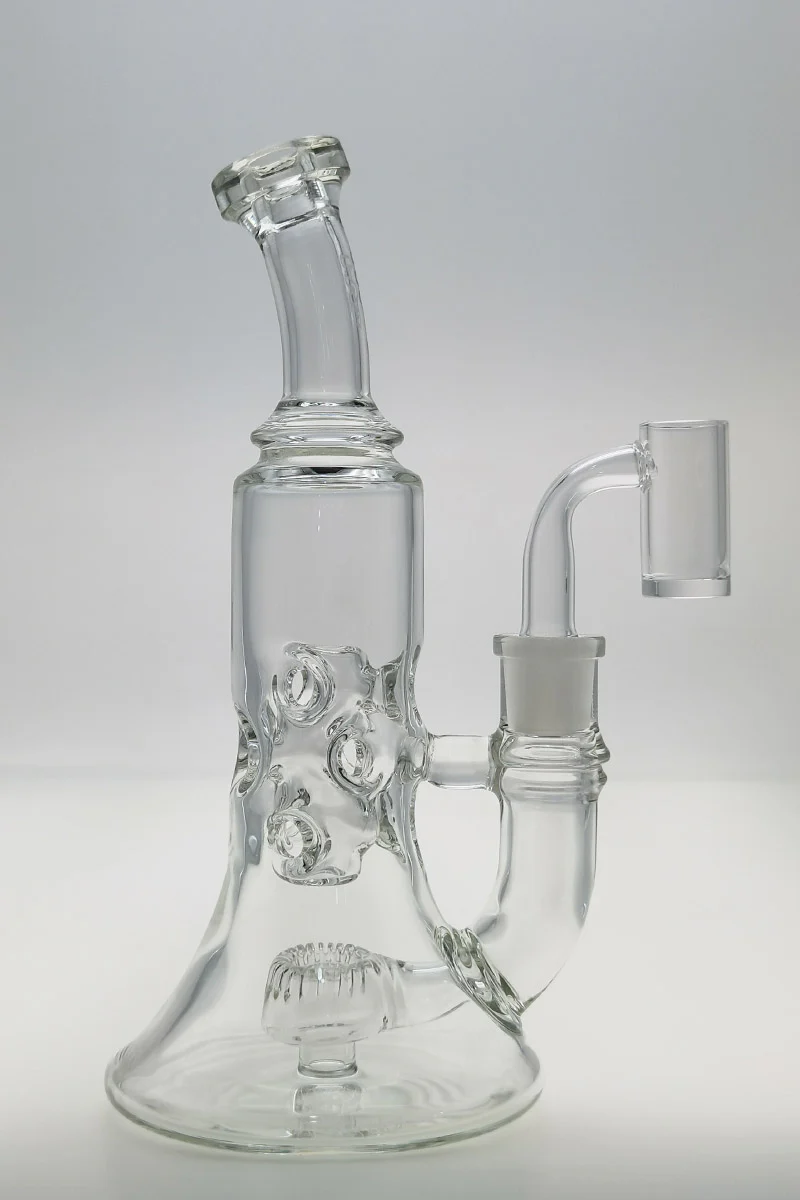 TAG - 8.5" Faberge Can Super Slit Donut Dab Rig with Bellow Base 44x4MM (14MM Female)