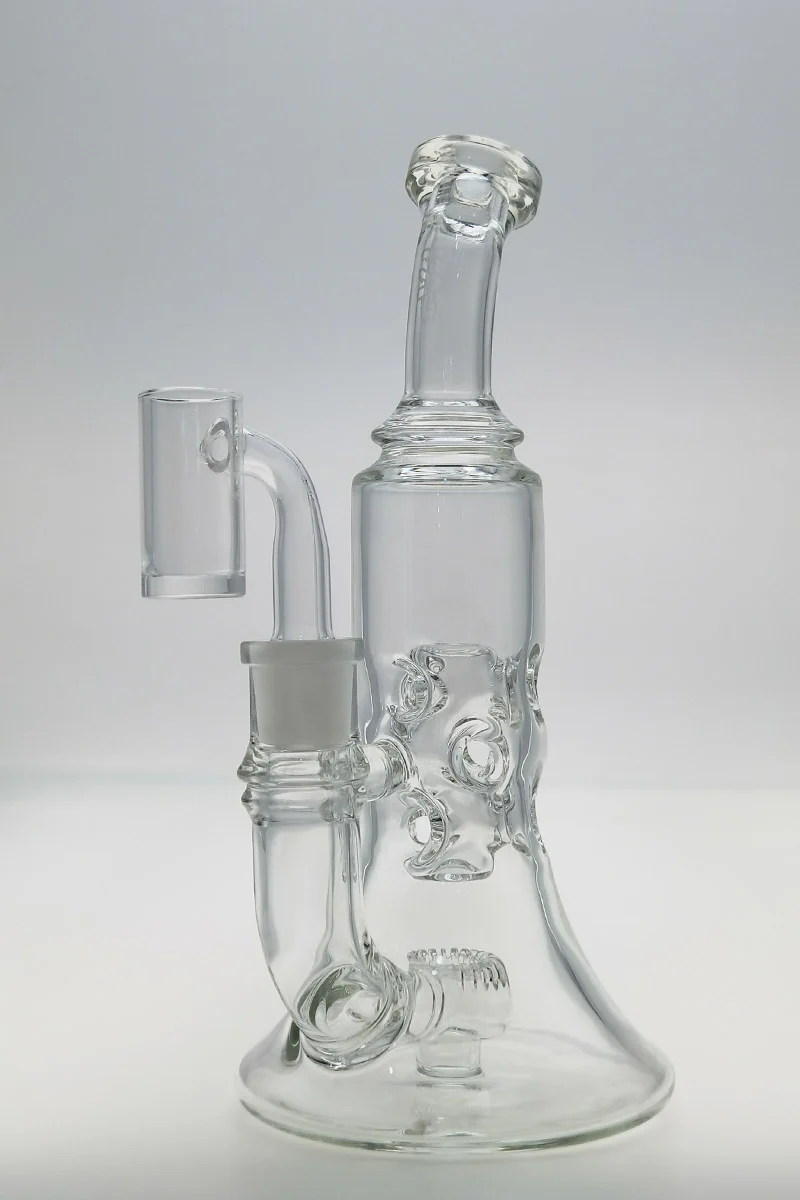 TAG - 8.5" Faberge Can Super Slit Donut Dab Rig with Bellow Base 44x4MM (14MM Female) - Image 3