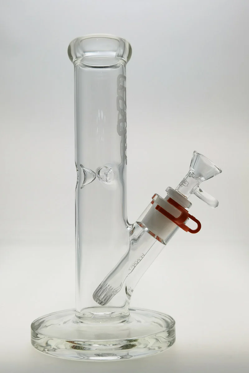 TAG - 10" Straight Tube Bong 44x4MM - 18/14MM Downstem (3.00") - Image 2