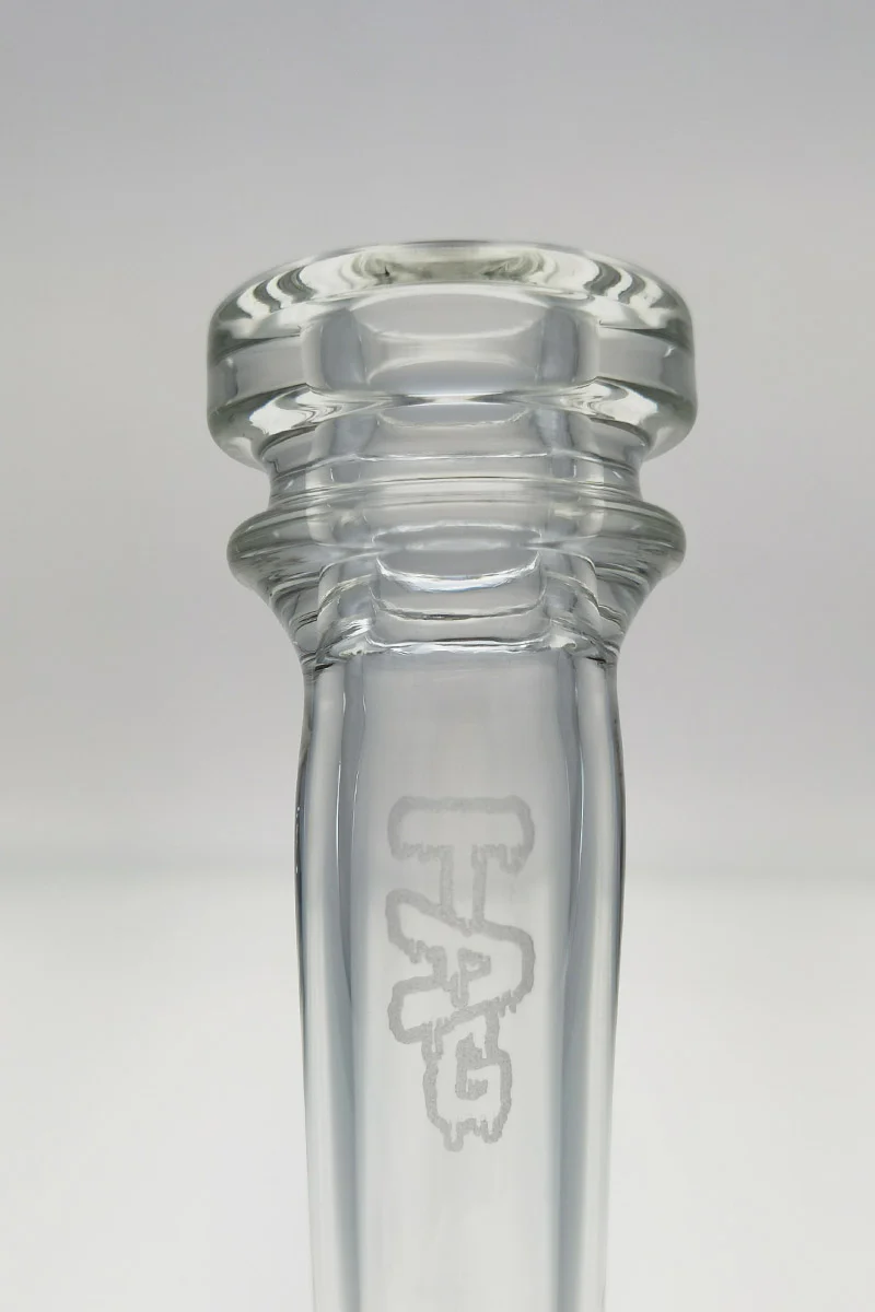 TAG - 12" Single Ratchet Bubbler 65x5MM Bong (18MM Female) - Image 8