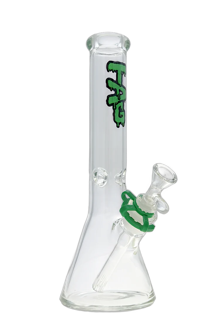 TAG - 12" Beaker Bong 44x4MM - 18/14MM Downstem (4.00") - Image 18