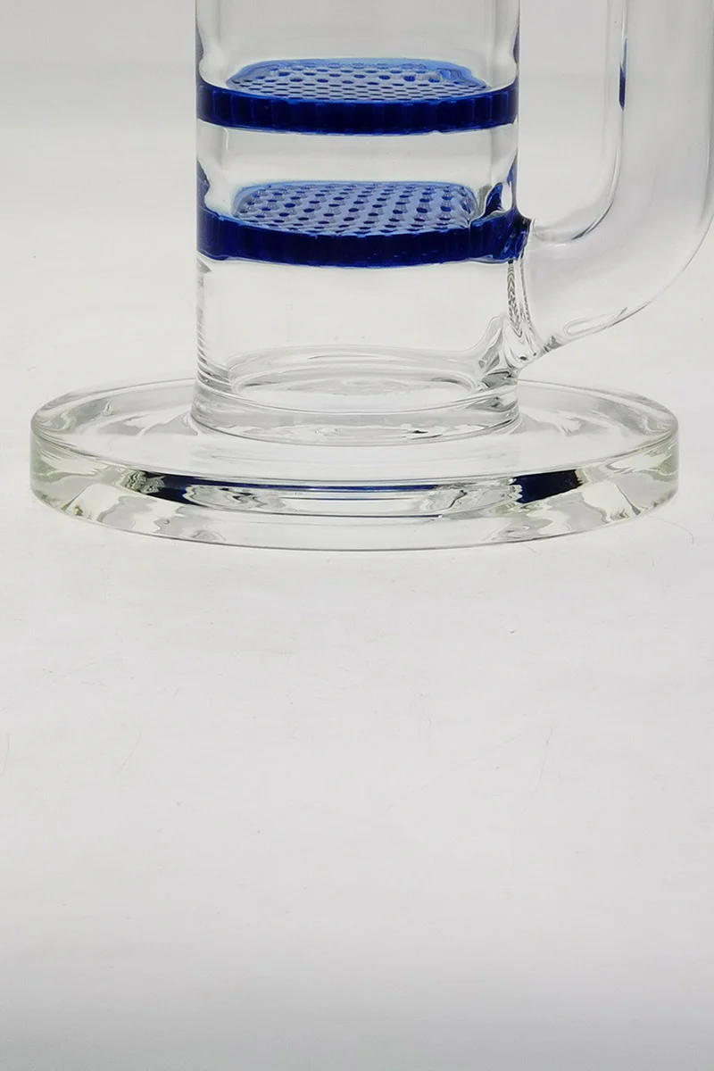 TAG - 12" Bent Neck Double Honeycomb with Spinning Splashguard Bong 65x5MM (18MM Female) - Image 12