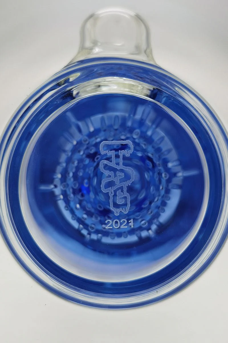 TAG - 12" Bent Neck Double Honeycomb with Spinning Splashguard Bong 65x5MM (18MM Female) - Image 13