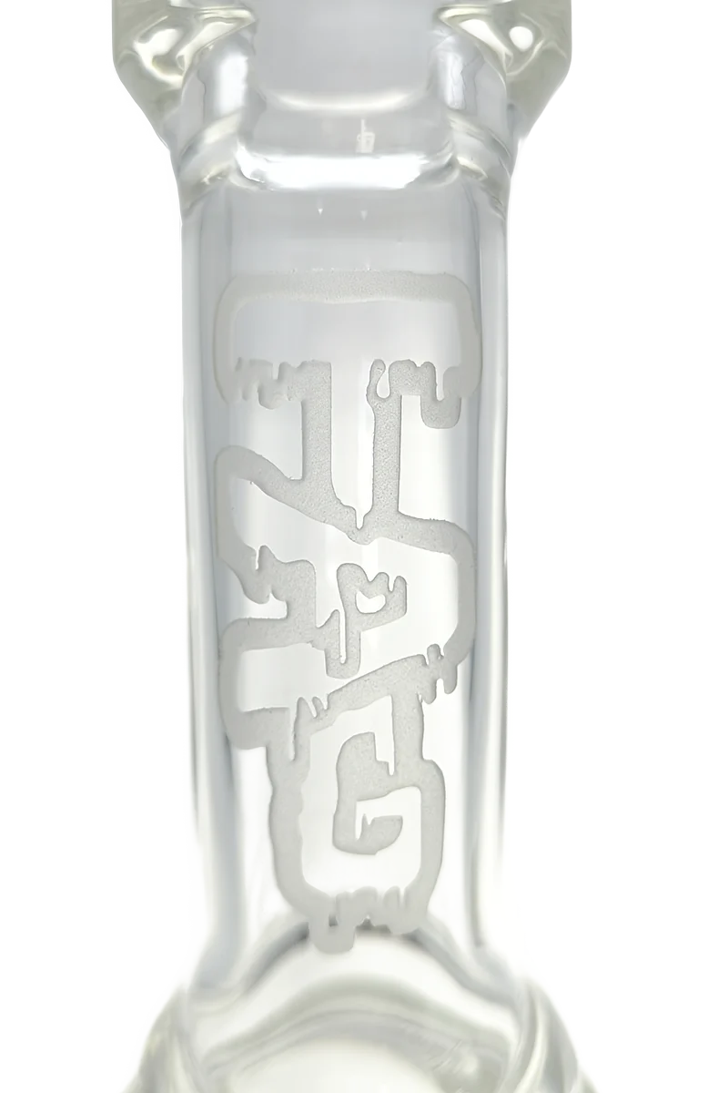 TAG - 12" Bent Neck Fritted Disc Can Dab Rig Bong 65x5MM (18MM Female) - Image 10