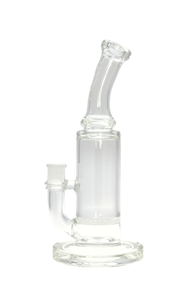 TAG - 12" Bent Neck Fritted Disc Can Dab Rig Bong 65x5MM (18MM Female) - Image 12
